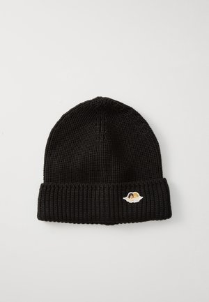 PATCH BEANIE UNISEX - Adīta cepure - black