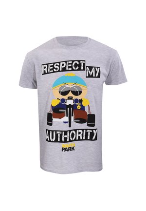 Henry Tiger SOUTH PARK RESPECT MY AUTHORITY - T-shirt imprimé - heather grey
