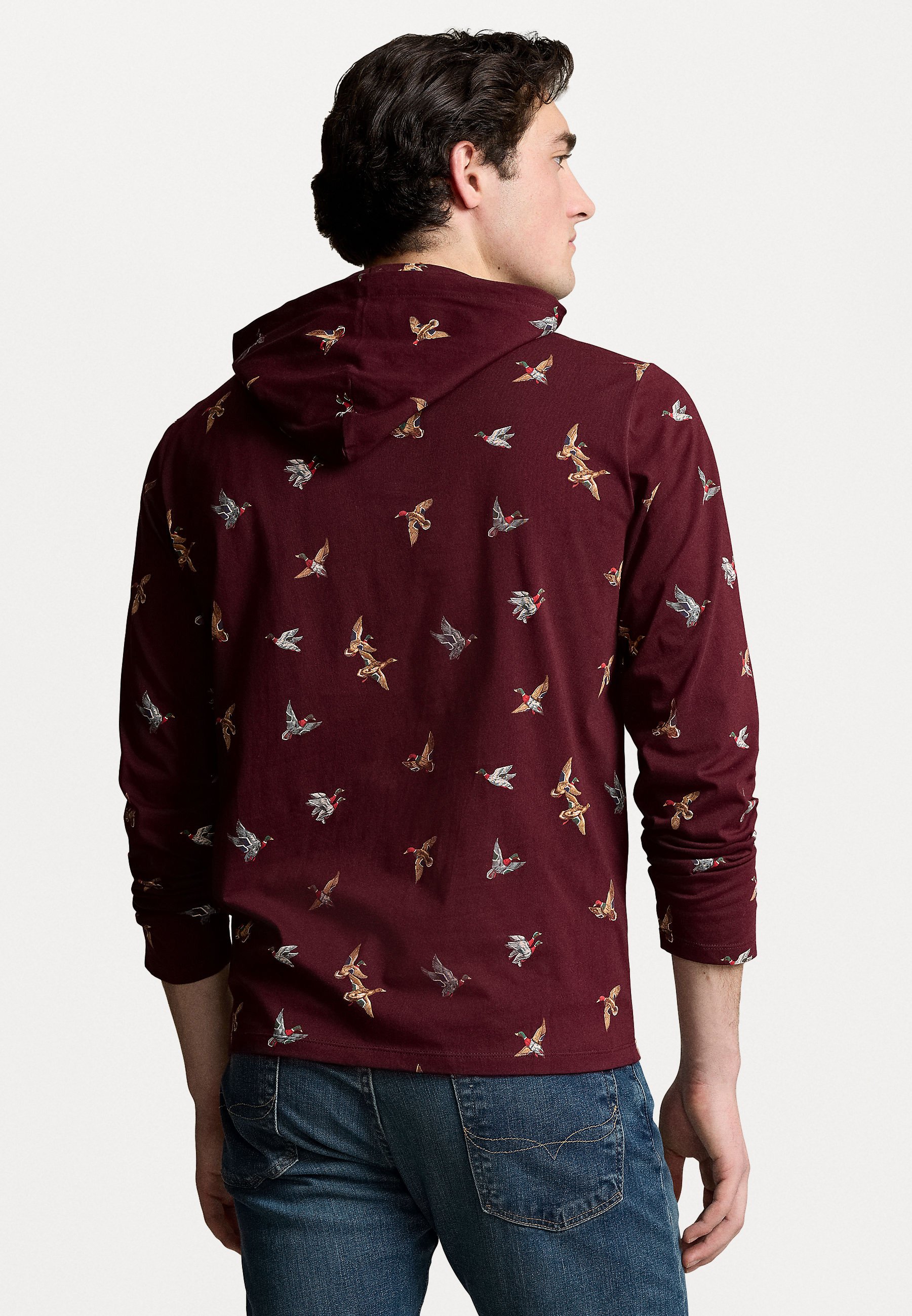 Polo Ralph Lauren MALLARD PRINT JERSEY HOODED T-SHIRT Polo Ralph Lauren MALLARD PRINT JERSEY HOODED T-SHIRT