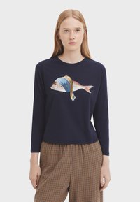 Top dugih rukava - navy blue