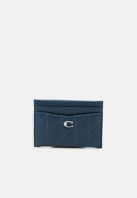 COACH ESSENTIAL CARD CASE WITH PILLOW QUILTING - Maks - dark blue