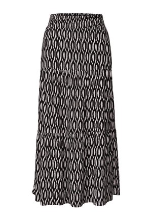 Street One, MAXI-ROCK MIT VOLANTS UND PRINT - Jupe longue - clay sand