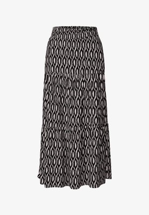 Street One, MAXI-ROCK MIT VOLANTS UND PRINT - Jupe longue - clay sand