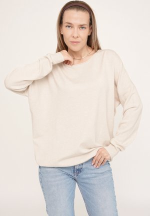 Strickpullover - jasnobeżowy
