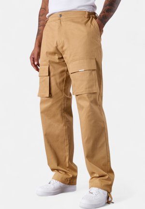 Cargo trousers - camel