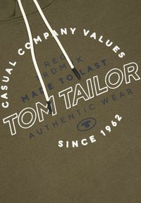 TOM TAILOR TTHOODIE - Jersey con capucha - grape leaf green