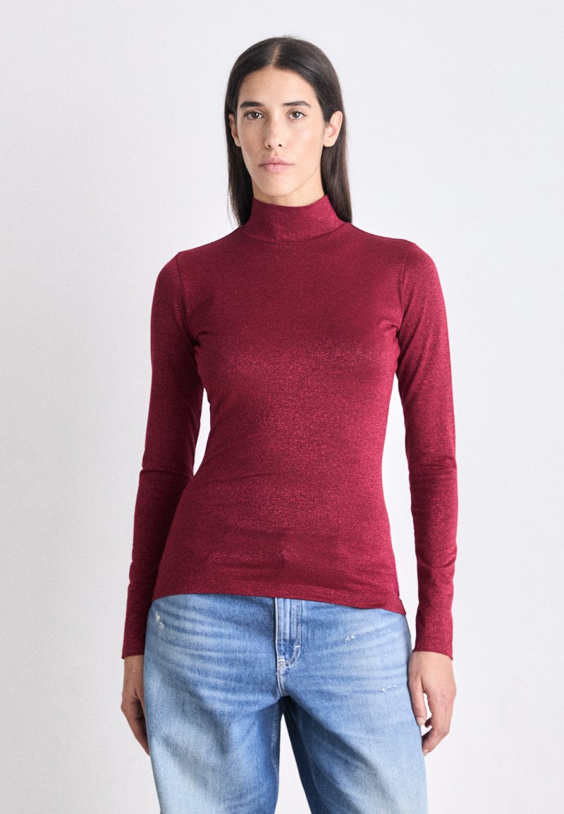 HUGO DELAINA - Pikkade varrukatega topp - medium red