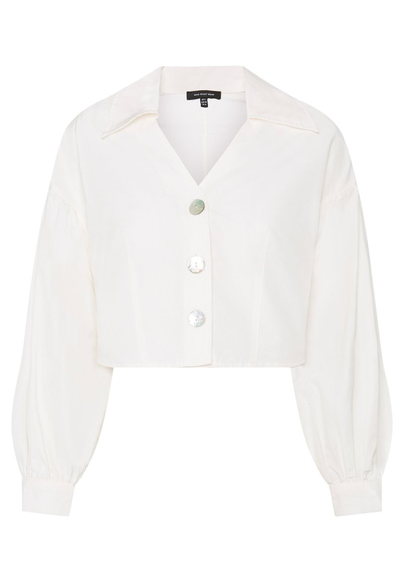 Who What Wear Overhemdblouse crème Who What Wear Overhemdblouse crème