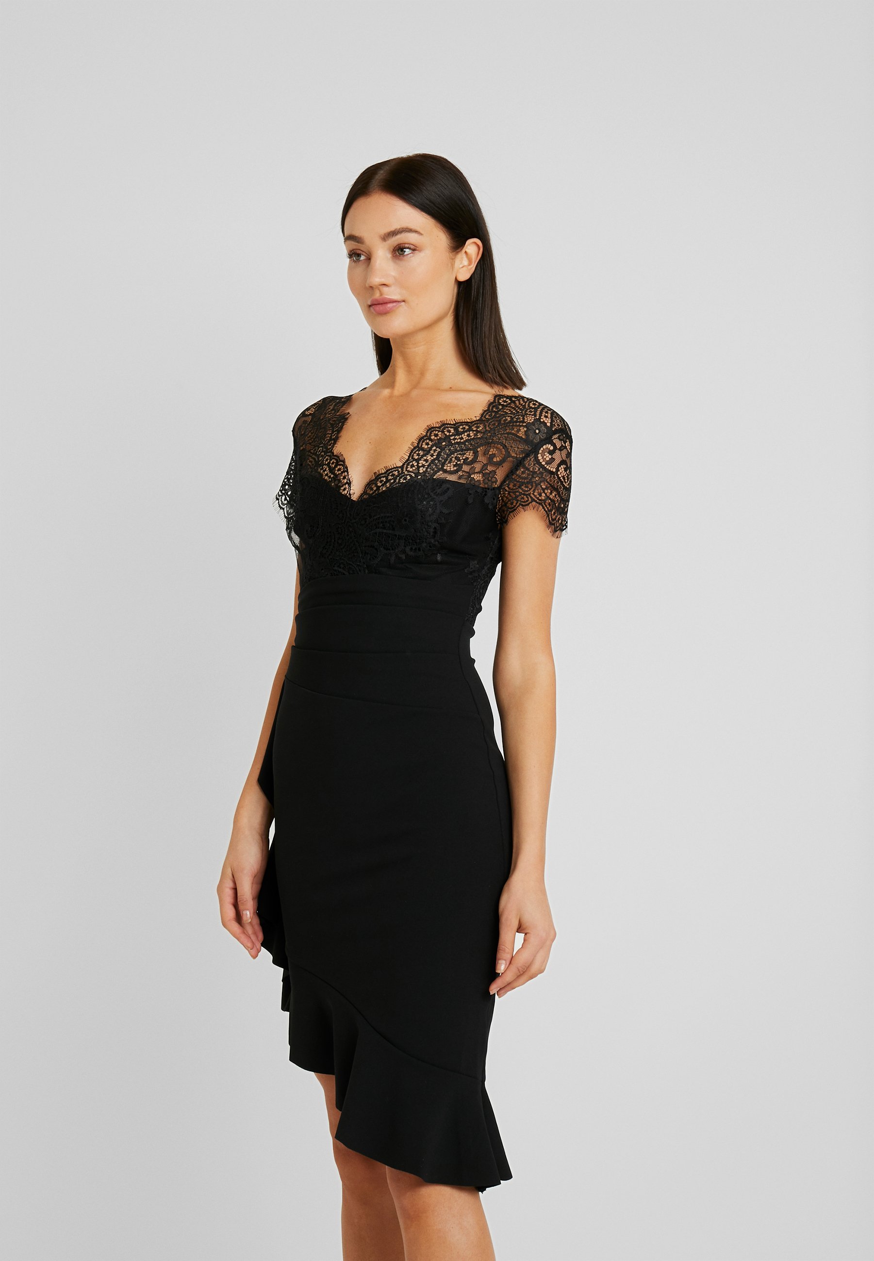 Sista Glam Lyndia Cocktailkleid Festliches Kleid Black Schwarz Zalando De 