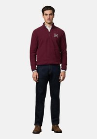Hackett London HERITAGE  - Fleecepullover - burgundy red