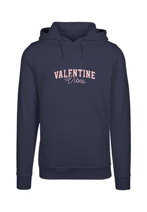 VALENTINSTAG VALENTINE VIBES - Kapuzenpullover - navy