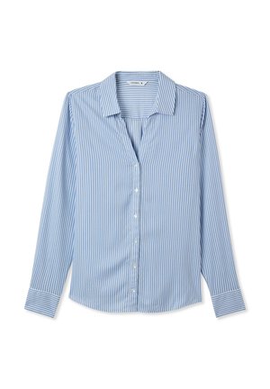 Terranova A RIGHE - Camicia - celeste