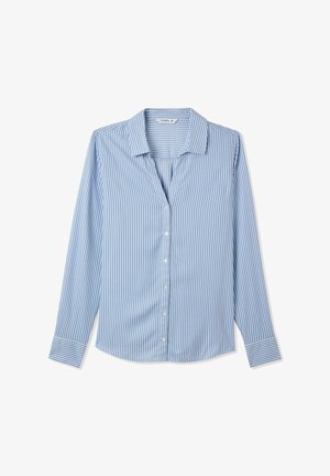 Terranova A RIGHE - Camicia - celeste