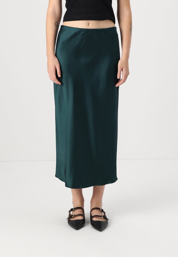 ELASTIC MIDI SKIRT - Maxi skirt - ponderosa pine
