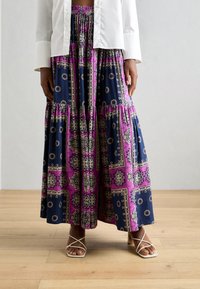 Lollys Laundry - SUNSET SKIRT - Maksiseelik - dark blue Väikepilt 1