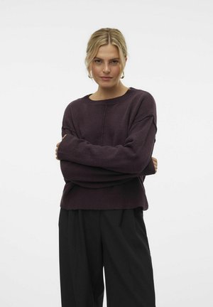 Vero Moda Knitted VMESTI Knitted - Pullover - plum perfect