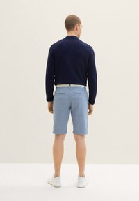 TOM TAILOR Shorts - chambray blue dobby