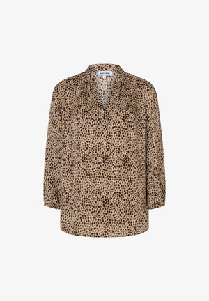 More & More, MORE & MORE FEMININE 3/4-ARM LEOPRINT-BLUSE - Bluse - animal dots print