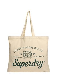 Bolso shopping - natural brown enamel green