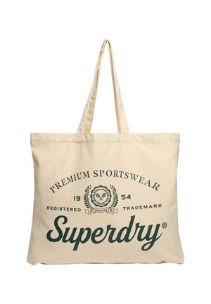 Shopping bags - natural brown enamel green