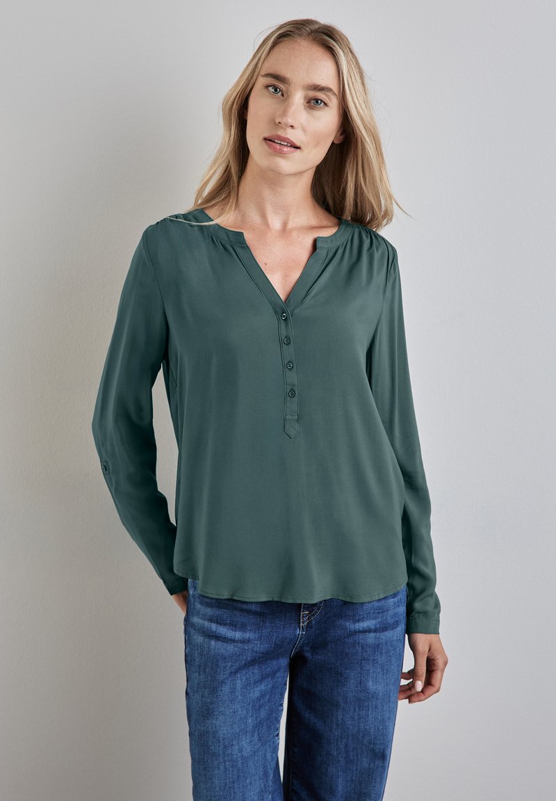 Street One BASIC IN UNIFARBE - Blouse - grün