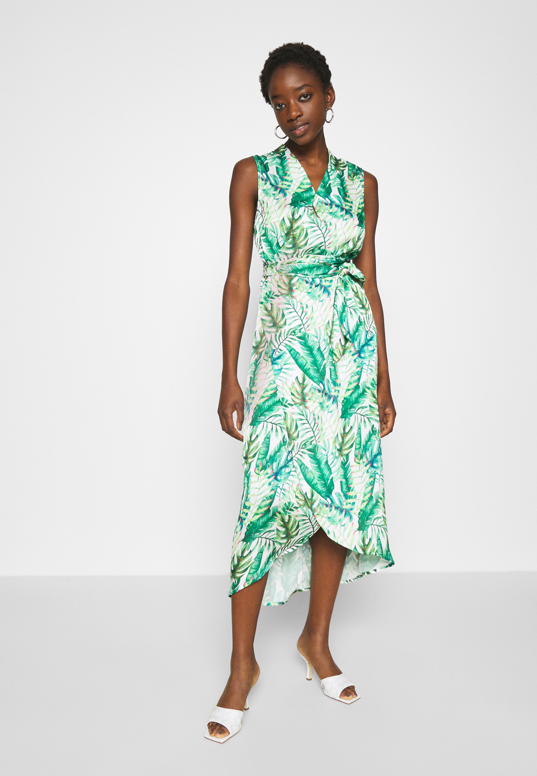 palm midi dress