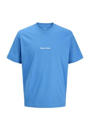 JORNORREBRO EMB TEE SS CN NOOS JNR - Print T-shirt - marina