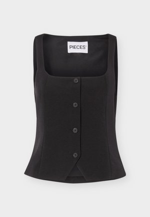 Pieces, PCTEMPRE FITTED VEST - Γιλέκο - black