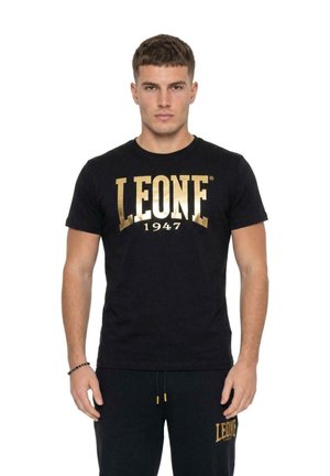 LEONE 1947, T-SHIRT - T-shirt imprimé - black-light grey solid
