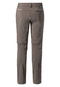 Leichte beige Wandernhosen mit abnehmbaren Beinen, mehreren Taschen und einem schlichten Design. Hergestellt aus strapazierfähigem, schnell trocknendem Material.