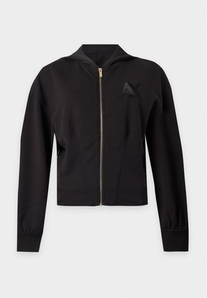 Armani Exchange, Φούτερ με φερμουάρ - black