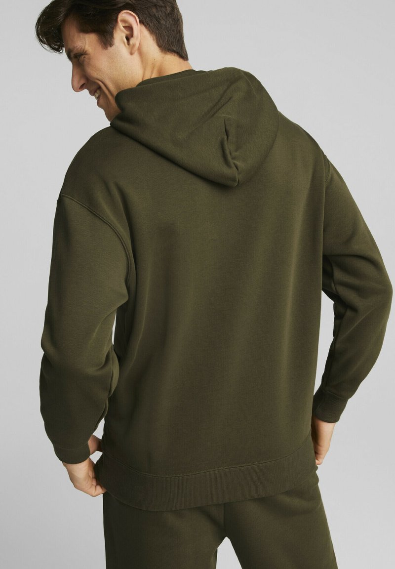 Puma Mikina s kapucí - deep olive