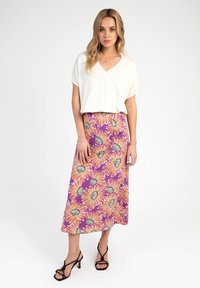 AN'GE WITH A CUT GARILO - Jupe trapèze - belize violet