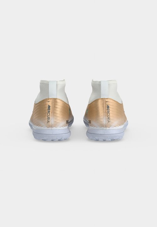 Nike JR MERCURIAL SUPERFLY 11 CLUB TF KYLIAN MBAPPE UNISEX - Botines de fútbol para césped - metallic gold-coloured/clear jade — foto 4