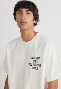 Carhartt WIP CROSS SCREW - T-shirts print - white