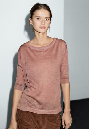 LIGHTWEIGHT  - Langærmet T-shirt - mottled orange