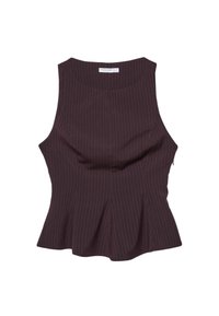 SLEEVELESS PEPLUM  - Camicetta - dark red