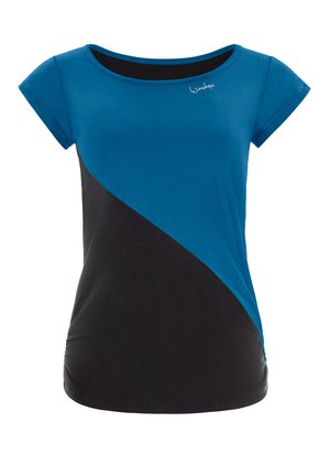 Winshape FUNCTIONAL SOFT AND LIGHT TANK - Camiseta estampada - teal green black