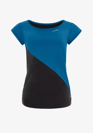 FUNCTIONAL SOFT AND LIGHT TANK - Majica kratkih rukava s printom - teal green black