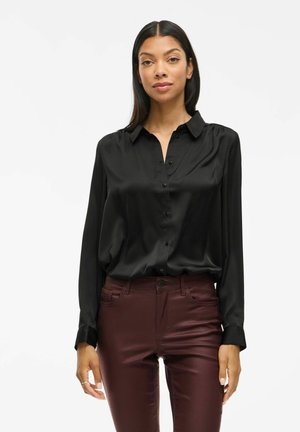 VISOFIE LANGARM - Skjortebluser - black