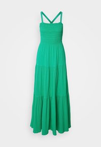Scotch & Soda DRESS WITH SMOCK DETAIL - Robe longue - scuba green