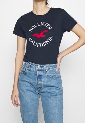 Print T-shirt - dark blue