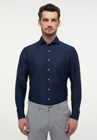 Eterna LINEN SHIRT - SLIM FIT - Camicia elegante - midnight