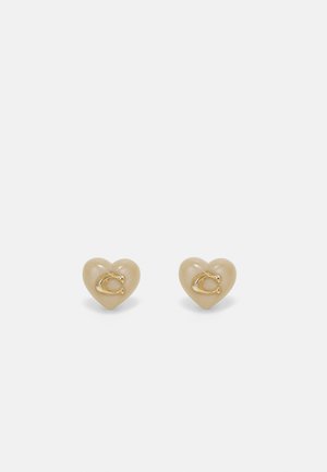 EARRING HEART STUD - Earrings - gold-coloured