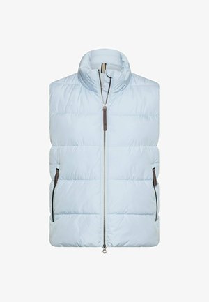camel active, WINDDICHTE WESTE MIT REISSVERSCHLUSSTASCHEN - Weste - light blue