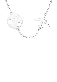 WORLD MAP - Halsband - silver coloured