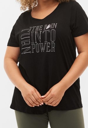 T-shirt imprimé - black