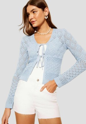 Friends Like These POINTELLE TIE FRONT REGULAR FIT - Kardiganas - blue