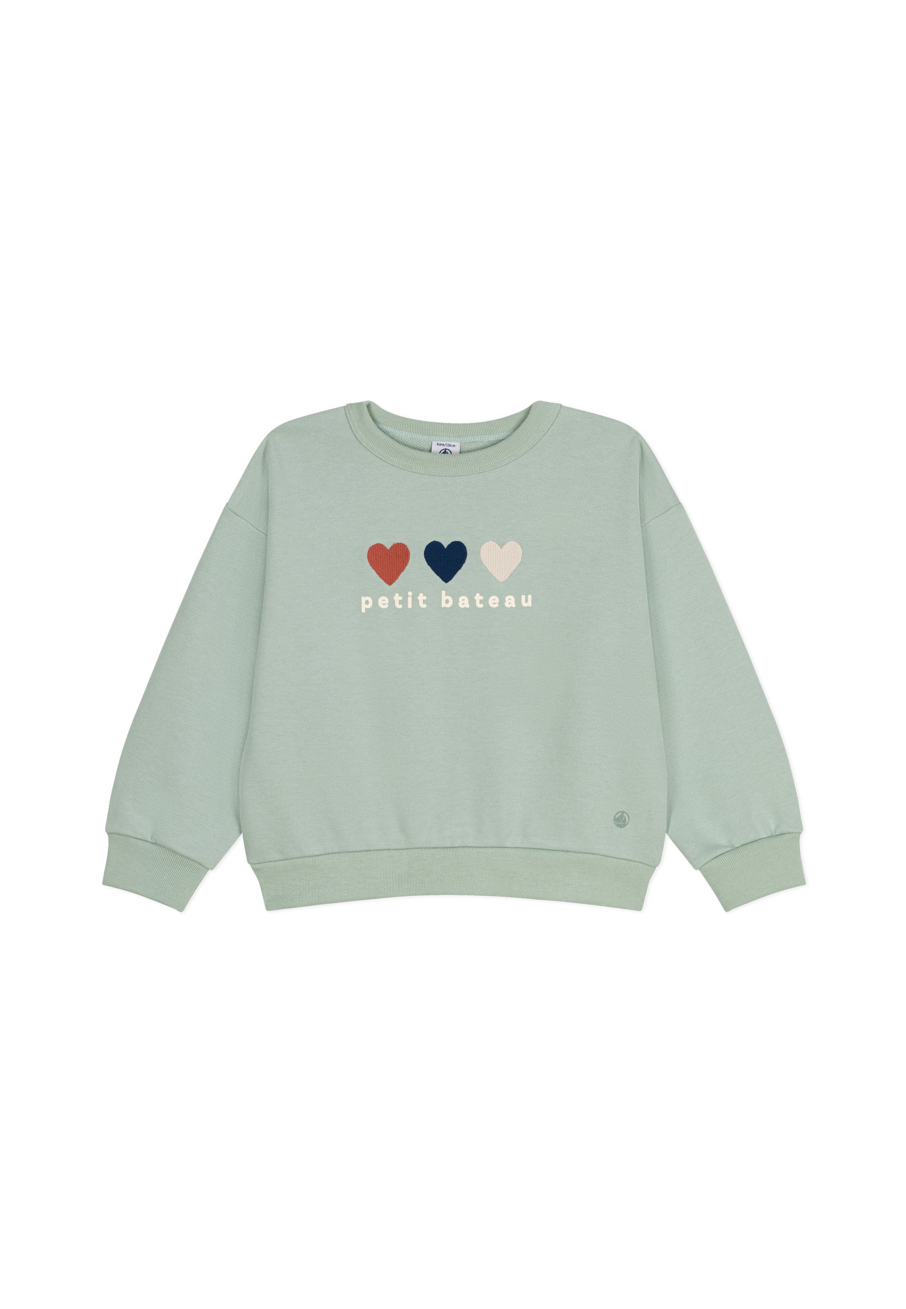 Felpa Con Cappuccio Petit Bateau Per Bambina - 100% Cotone, Rosa Con Motivo Lettere - Foto 2