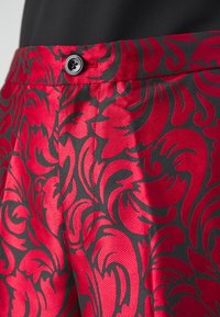kate spade new york WINTER BLOOMS BROCADE PANT - Nadrágok - black/red